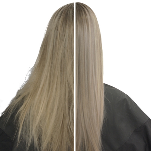 Keratin treatment on blonde hair sale